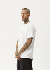 AFENDS Mens Vinyl - Retro Tee - White - Afends mens vinyl   retro tee   white