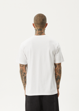 AFENDS Mens Vinyl - Retro Tee - White - Afends mens vinyl   retro tee   white