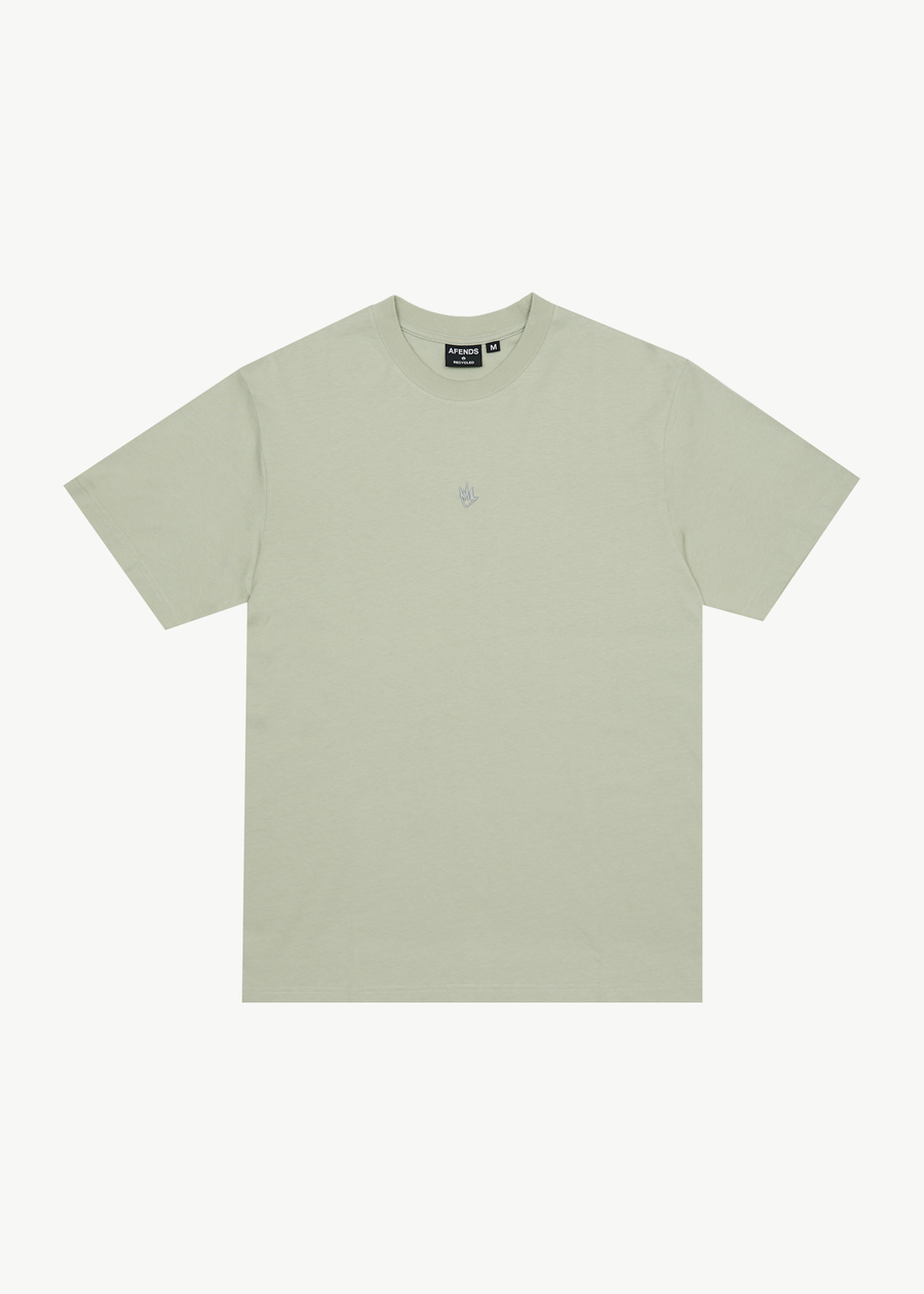 AFENDS Mens Flame - Retro Tee - Eucalyptus