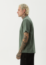 AFENDS Mens Flame - Retro Tee - Sycamore - Afends mens flame   retro tee   sycamore