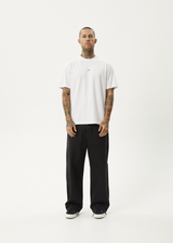AFENDS Mens Flame - Retro Tee - White - Afends mens flame   retro tee   white