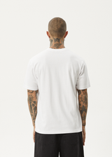 AFENDS Mens Flame - Retro Tee - White - Afends mens flame   retro tee   white