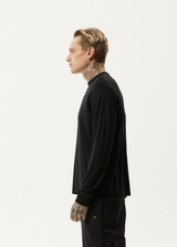 AFENDS Mens Essential - Long Sleeve Tee - Black - Afends mens essential   long sleeve tee   black
