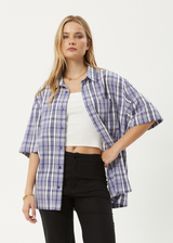 AFENDS Mens Check Out - Short Sleeve Shirt - Marlin - Afends mens check out   short sleeve shirt   marlin 