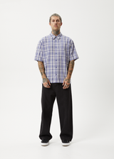 AFENDS Mens Check Out - Short Sleeve Shirt - Marlin - Afends mens check out   short sleeve shirt   marlin 