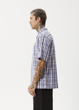 AFENDS Mens Check Out - Short Sleeve Shirt - Marlin - Afends mens check out   short sleeve shirt   marlin 