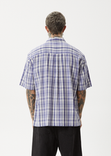AFENDS Mens Check Out - Short Sleeve Shirt - Marlin - Afends mens check out   short sleeve shirt   marlin 