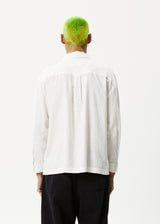 AFENDS Mens Everyday - Long Sleeve Shirt - White - Afends mens everyday   long sleeve shirt   white 