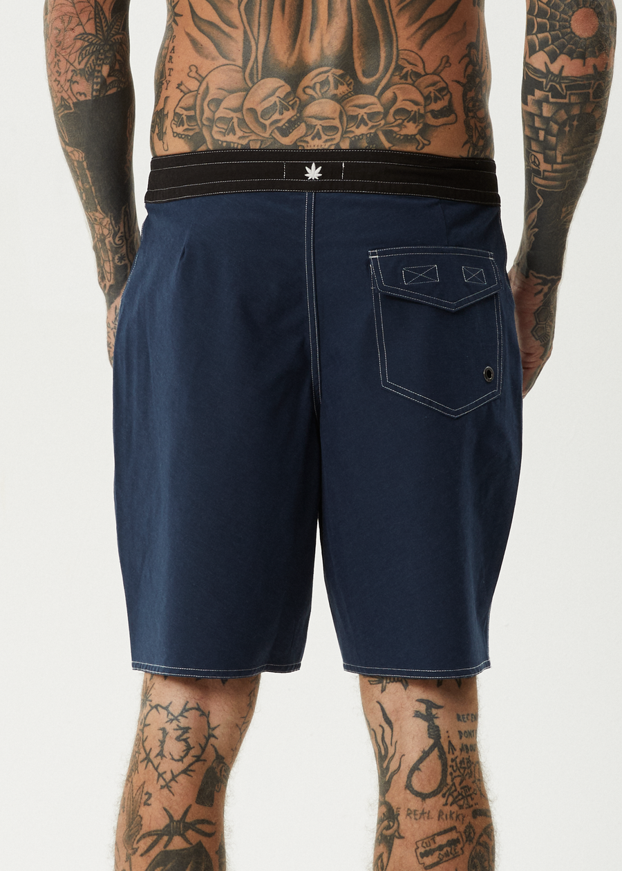 AFENDS Mens Surf Related - Fixed Waist Boardshort 20" - Navy