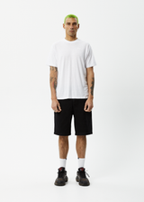 AFENDS Mens Lil C - Denim Baggy Short 22