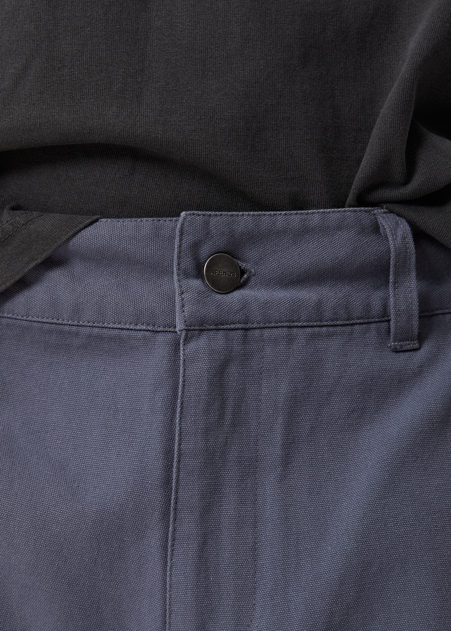 AFENDS Mens Harper - Canvas Workwear Short 20" - Marlin