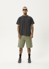 AFENDS Mens Harper - Canvas Workwear Short 22