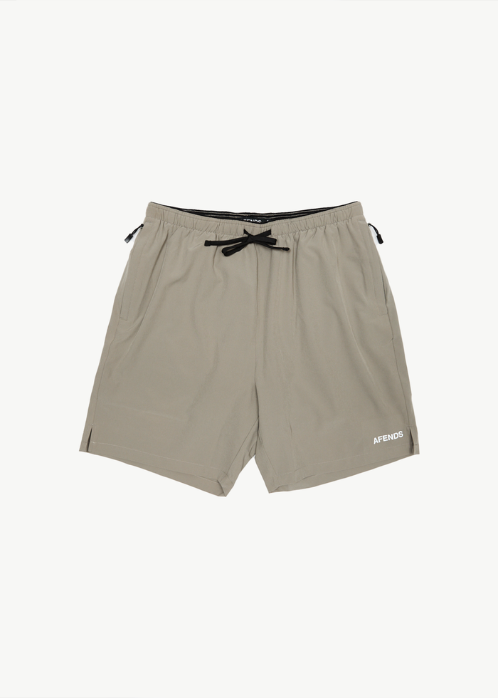 AFENDS Mens Kettle-Ish - Performance Short 18" - Olive