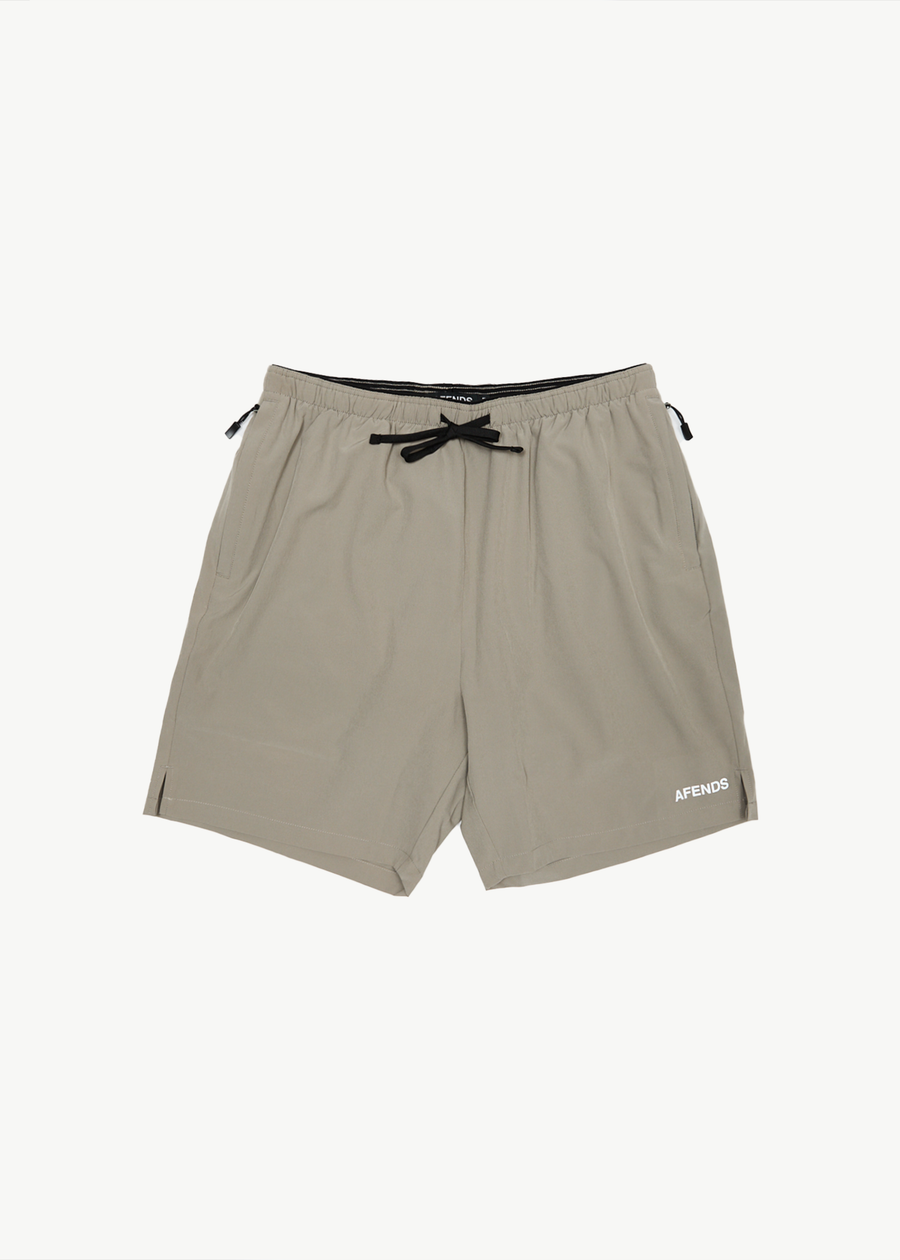 AFENDS Mens Kettle-Ish - Performance Short 18" - Olive