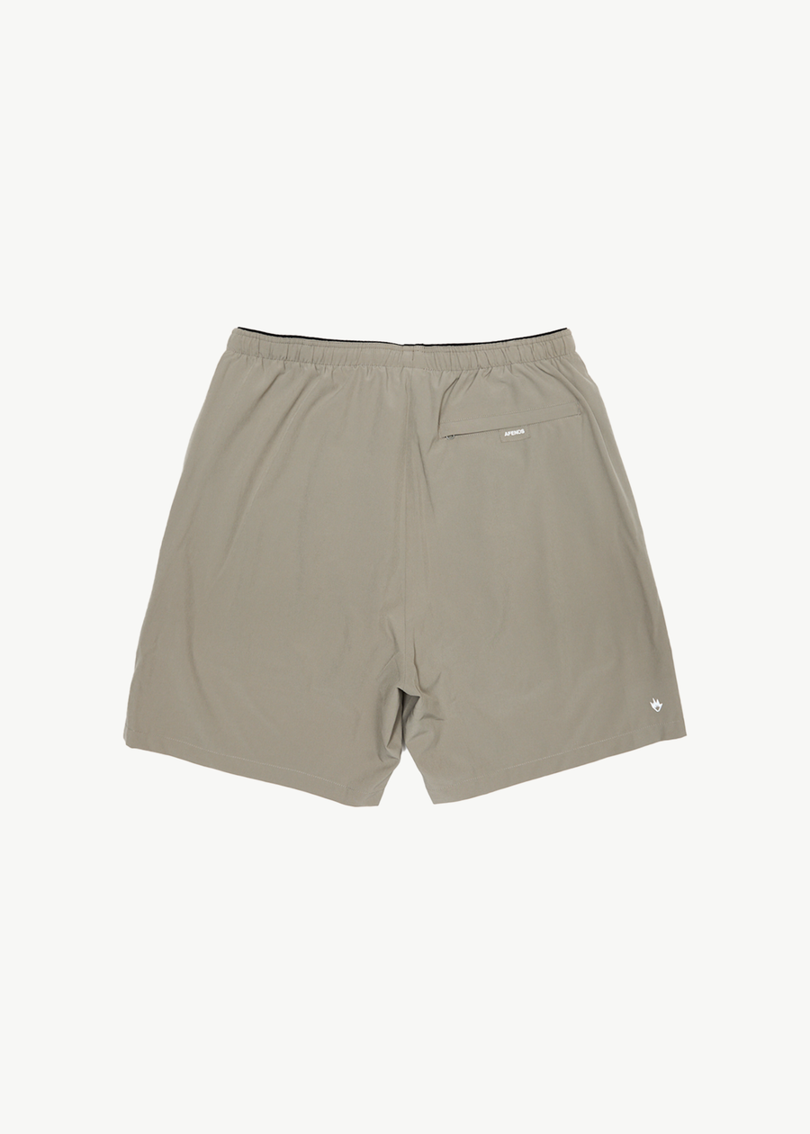 AFENDS Mens Kettle-Ish - Performance Short 18" - Olive