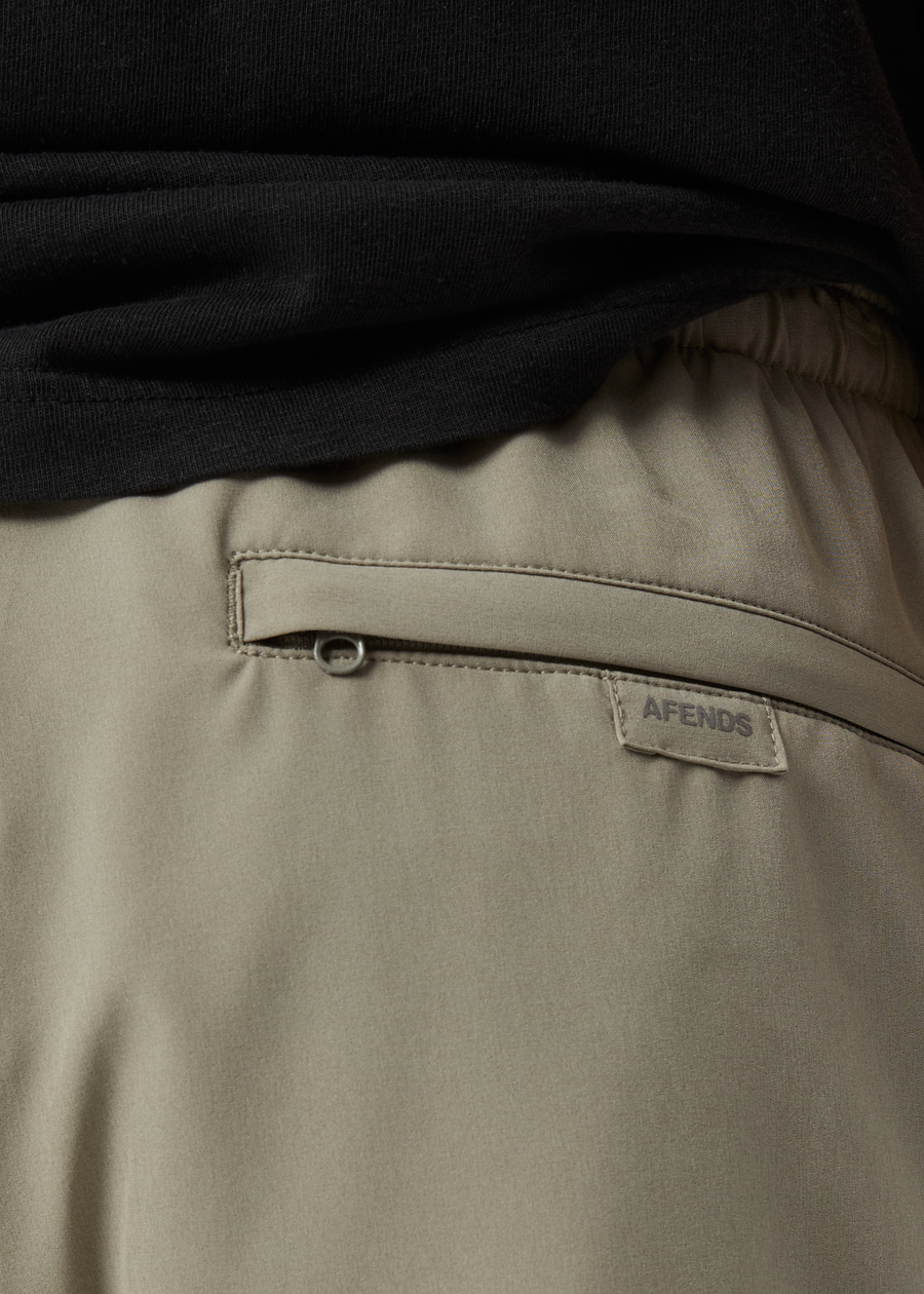 AFENDS Mens Kettle-Ish - Performance Short 18" - Olive
