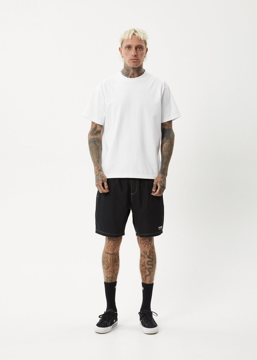 AFENDS Mens The Dopamine - Swim Short 18" - Black