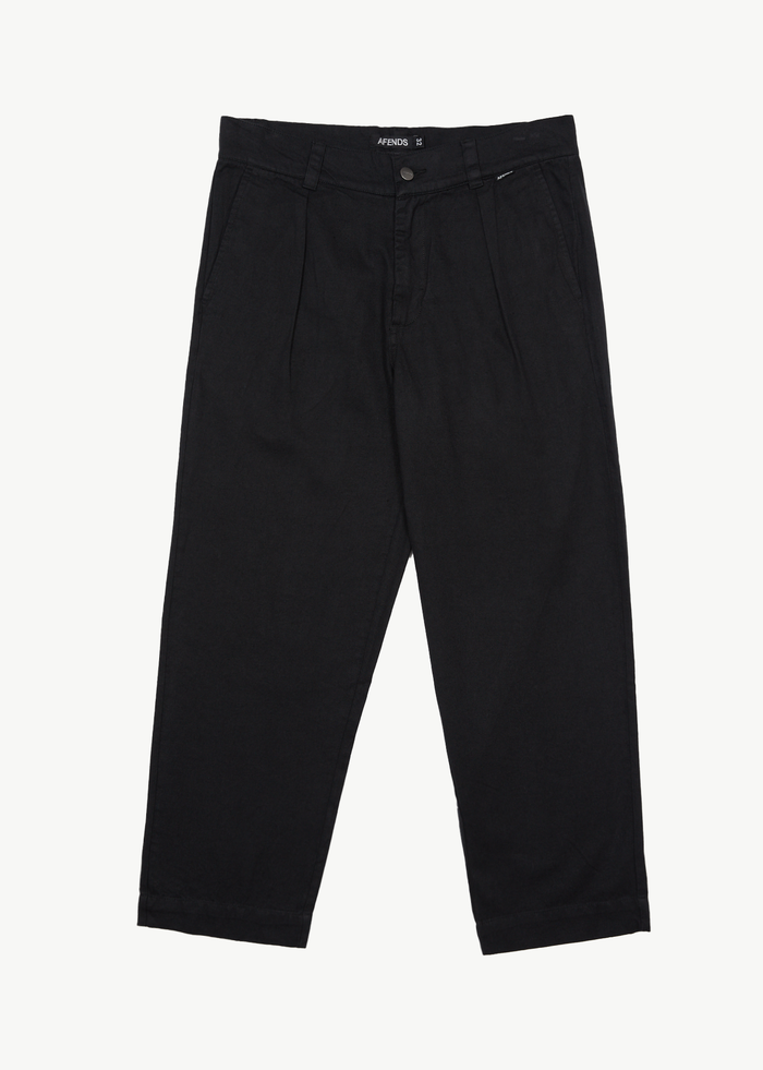AFENDS Mens Mixed Business - Suit Pant - Black