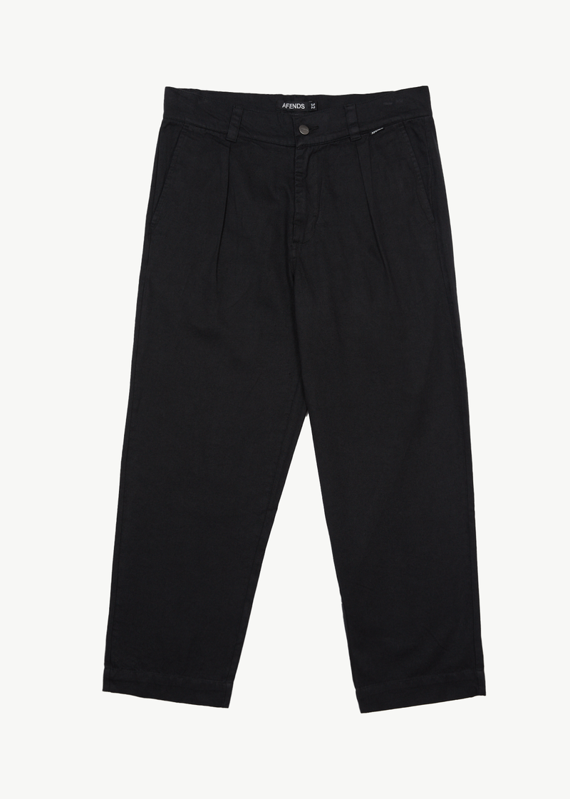 AFENDS Mens Mixed Business - Suit Pant - Black