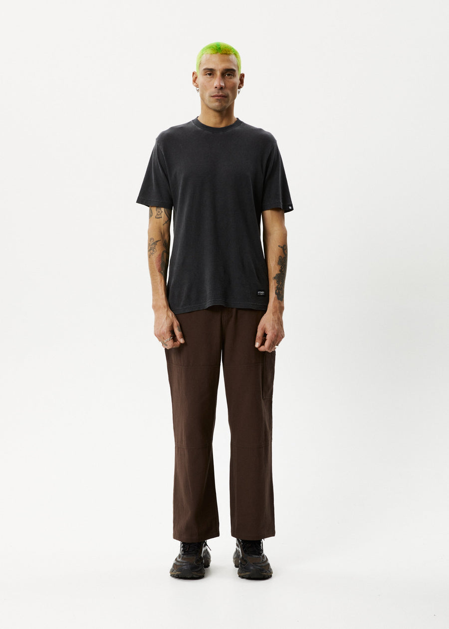 AFENDS Mens Richmond - Workwear Pant - Coffee