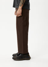 AFENDS Mens Richmond - Workwear Pant - Coffee - Afends mens richmond   workwear pant   coffee