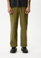 AFENDS Mens Richmond - Workwear Pant - Military - Afends mens richmond   workwear pant   military