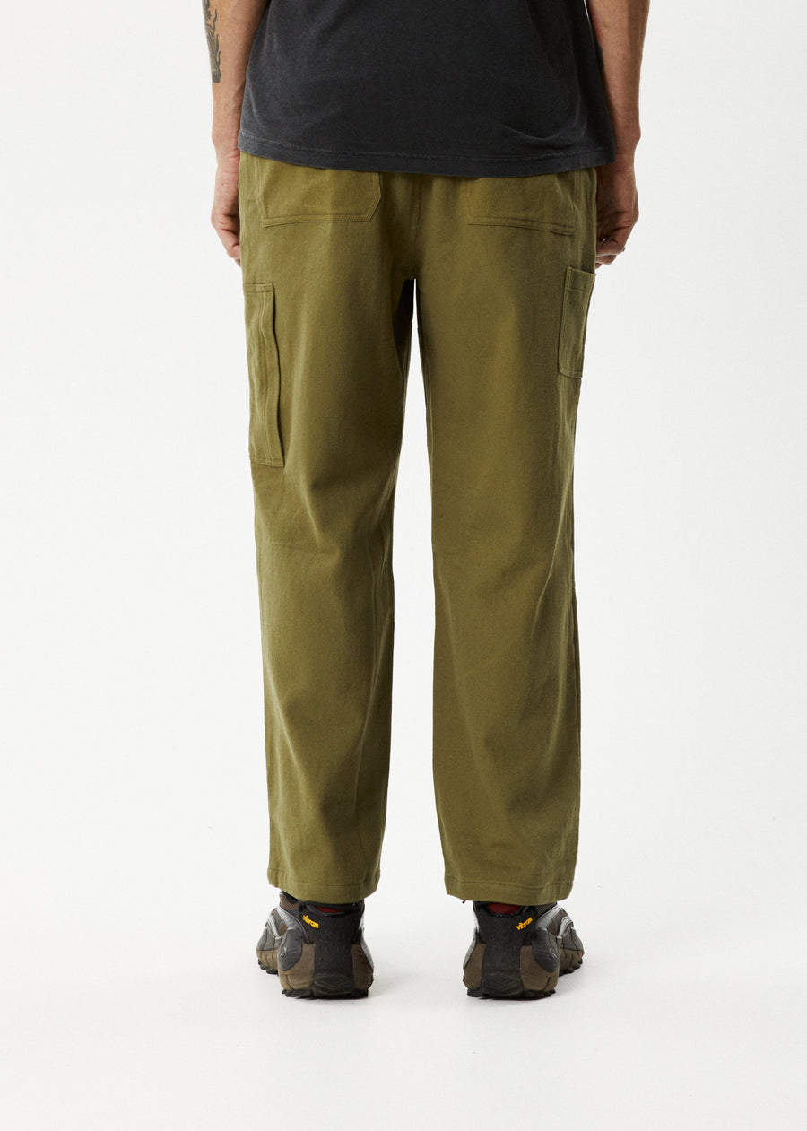 AFENDS Mens Richmond - Workwear Pant - Military