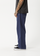 AFENDS Mens Pablo - Baggy Pant - Navy - Afends mens pablo   baggy pant   navy