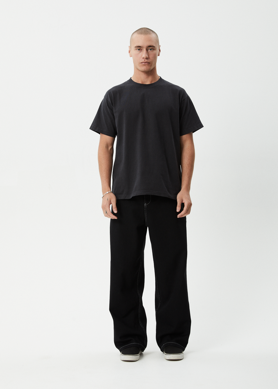AFENDS Mens Pablo - Baggy Pant - Black