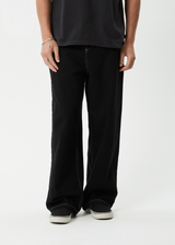 AFENDS Mens Pablo - Baggy Pant - Black - Afends mens pablo   baggy pant   black