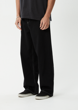 AFENDS Mens Pablo - Baggy Pant - Black - Afends mens pablo   baggy pant   black
