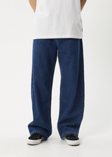 AFENDS Mens Pablo - Denim Baggy Jean - Authentic Blue - Afends mens pablo   denim baggy jean   authentic blue