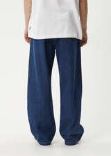 AFENDS Mens Pablo - Denim Baggy Jean - Authentic Blue - Afends mens pablo   denim baggy jean   authentic blue