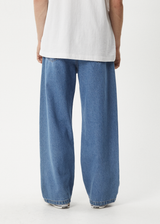 AFENDS Mens Pablo - Denim Baggy Jean - Worn Blue - Afends mens pablo   denim baggy jean   worn blue