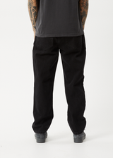 AFENDS Mens Ninety Two'S - Denim Relaxed Jean - Washed Black - Afends mens ninety two's   denim relaxed jean   washed black
