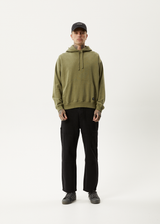 AFENDS Mens All Day - Relaxed Hoodie - Military - Afends mens all day   relaxed hoodie   military 