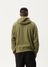 AFENDS Mens All Day - Relaxed Hoodie - Military - Afends mens all day   relaxed hoodie   military 