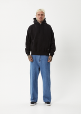 AFENDS Mens Genesis - Boxy Hoodie - Black - Afends mens genesis   boxy hoodie   black