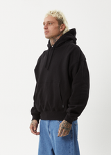 AFENDS Mens Genesis - Boxy Hoodie - Black - Afends mens genesis   boxy hoodie   black