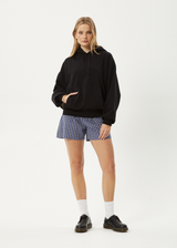 AFENDS Mens Genesis - Boxy Hoodie - Black - Afends mens genesis   boxy hoodie   black