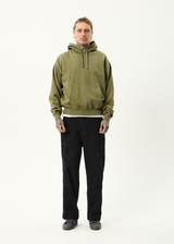 AFENDS Mens Genesis - Boxy Hoodie - Military - Afends mens genesis   boxy hoodie   military