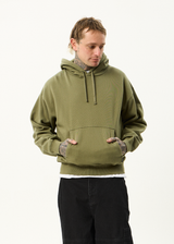 AFENDS Mens Genesis - Boxy Hoodie - Military - Afends mens genesis   boxy hoodie   military