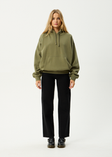 AFENDS Mens Genesis - Boxy Hoodie - Military - Afends mens genesis   boxy hoodie   military