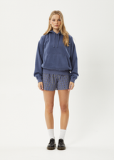 AFENDS Mens Genesis - Boxy Hoodie - Washed Marlin - Afends mens genesis   boxy hoodie   washed marlin