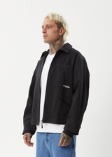 AFENDS Mens Oracle - Workwear Jacket - Black - Afends mens oracle   workwear jacket   black