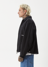 AFENDS Mens Oracle - Workwear Jacket - Black - Afends mens oracle   workwear jacket   black