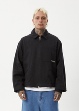 AFENDS Mens Oracle - Workwear Jacket - Black - Afends mens oracle   workwear jacket   black