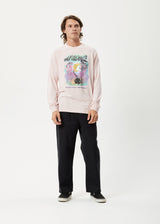 AFENDS Mens Liquid Haze - Long Sleeve Graphic Tee - Lotus - Afends mens liquid haze   long sleeve graphic tee   lotus