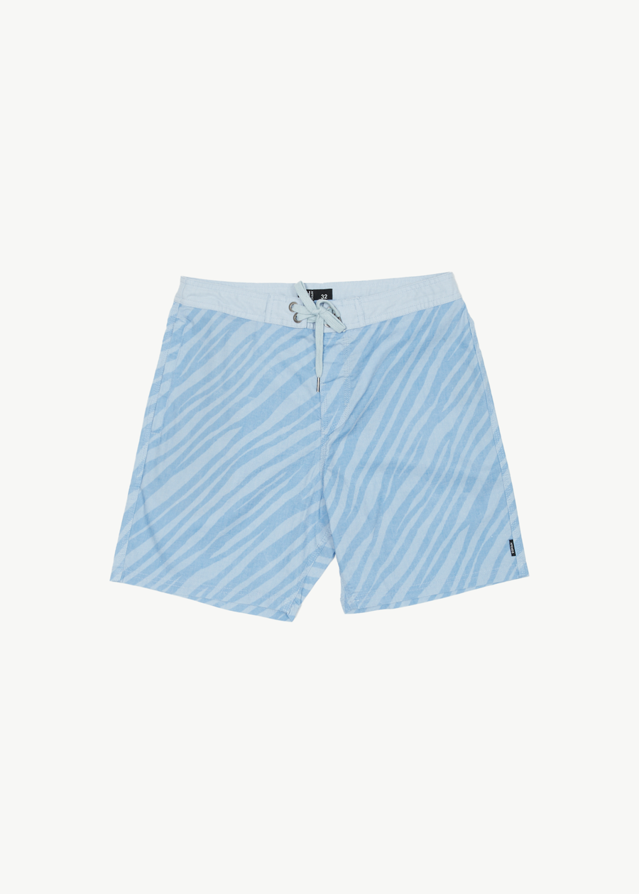 AFENDS Mens Atmosphere - Fixed Waist Boardshort - Powder Blue