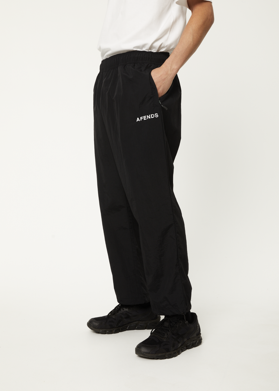 AFENDS Mens Floodlights - Spray Pant - Black